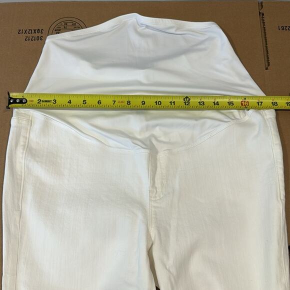 NWT J. Crew White maternity jean in signature stretch Slim Fit Full Length BR173 - Picture 11 of 14